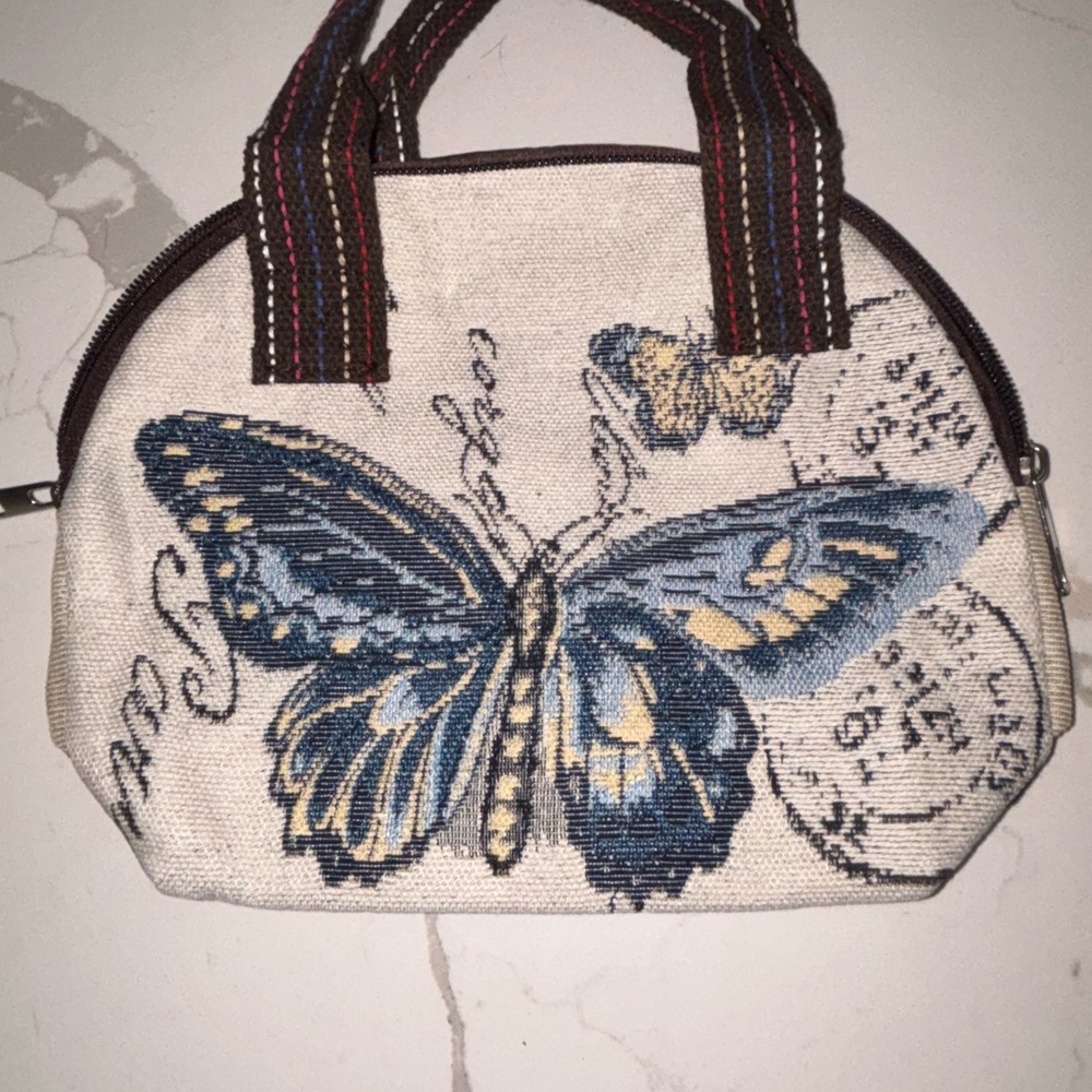 Canvas Butterfly Print Handbag ♥️